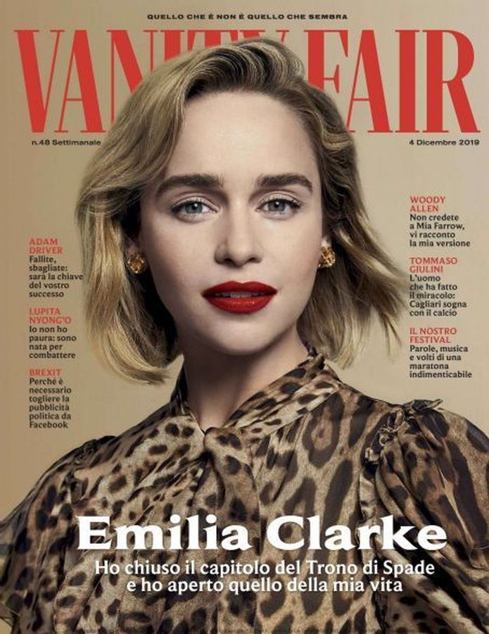 VANITY FAIR (Italy) magazine side cover Issue 48 4 December 2019