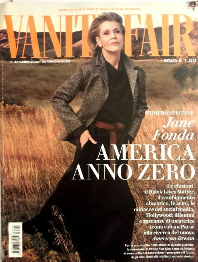 VANITY FAIR (Italy) magazine side cover Issue 43 28 October 2020