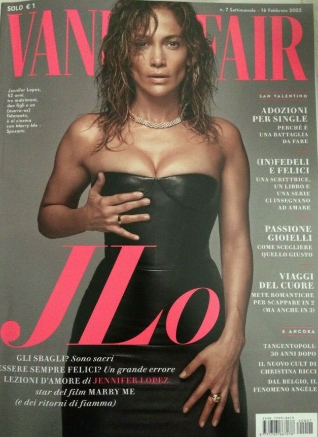 VANITY FAIR (Italy) magazine side cover Issue 7 16 February 2022