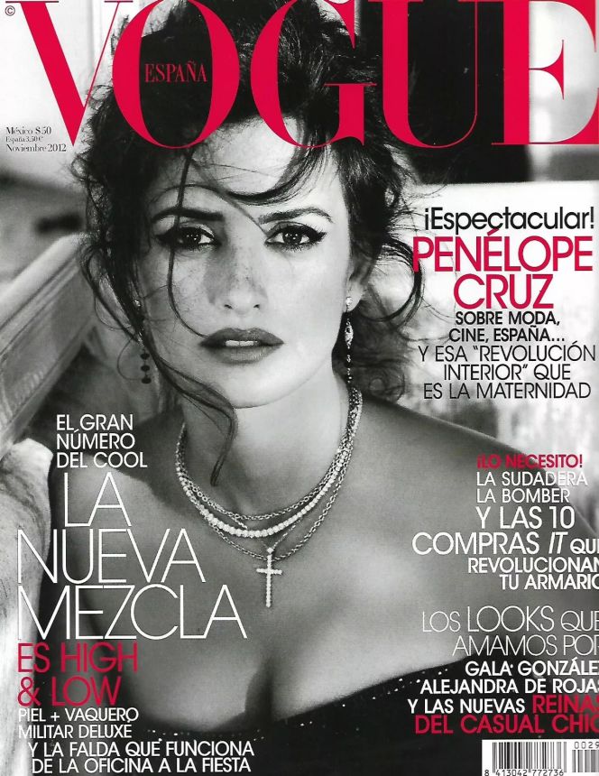VOGUE MEXICO magazine side cover  November 2012