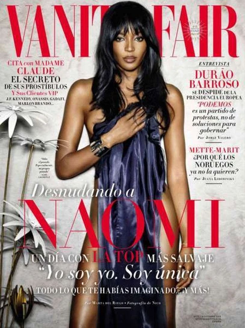 VANITY FAIR (Spain) magazine side cover Issue 75  November 2014