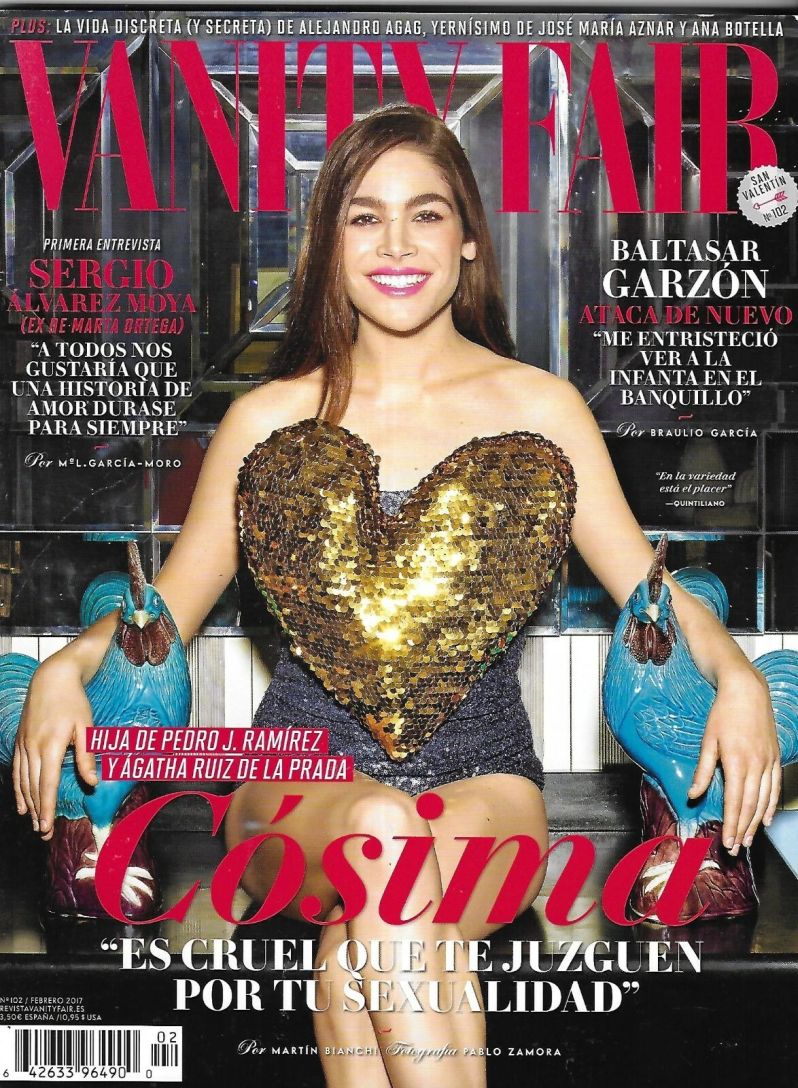 VANITY FAIR (Spain) magazine side cover Issue 102  February 2017