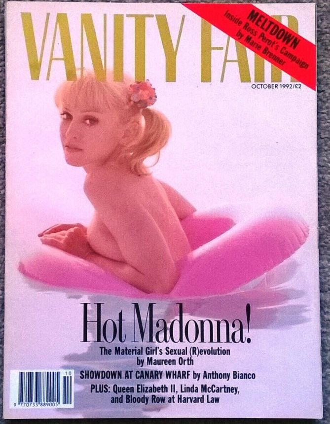 VANITY FAIR UK magazine side cover  October 1992
