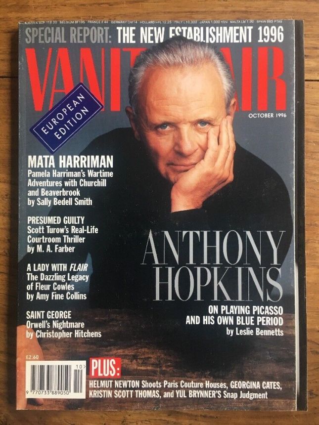 VANITY FAIR UK magazine side cover  October 1996