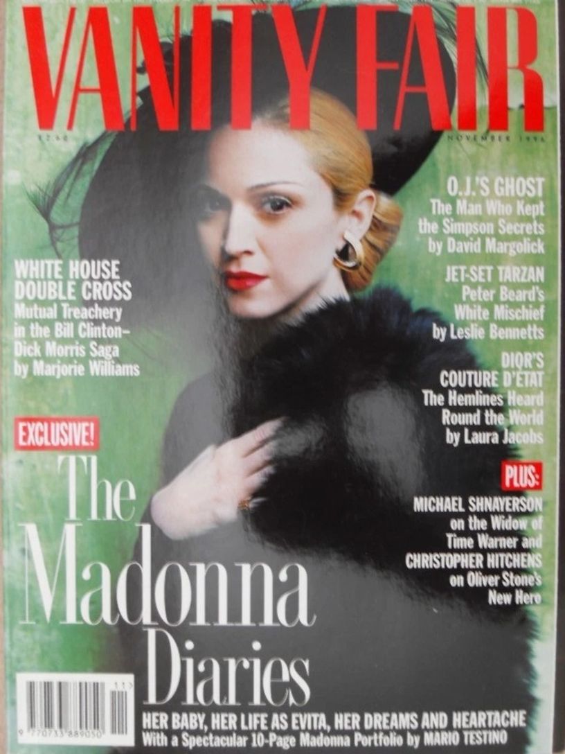VANITY FAIR UK magazine side cover  November 1996