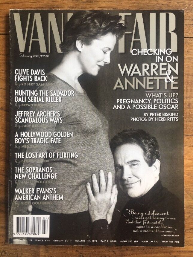 VANITY FAIR UK magazine side cover  February 2000