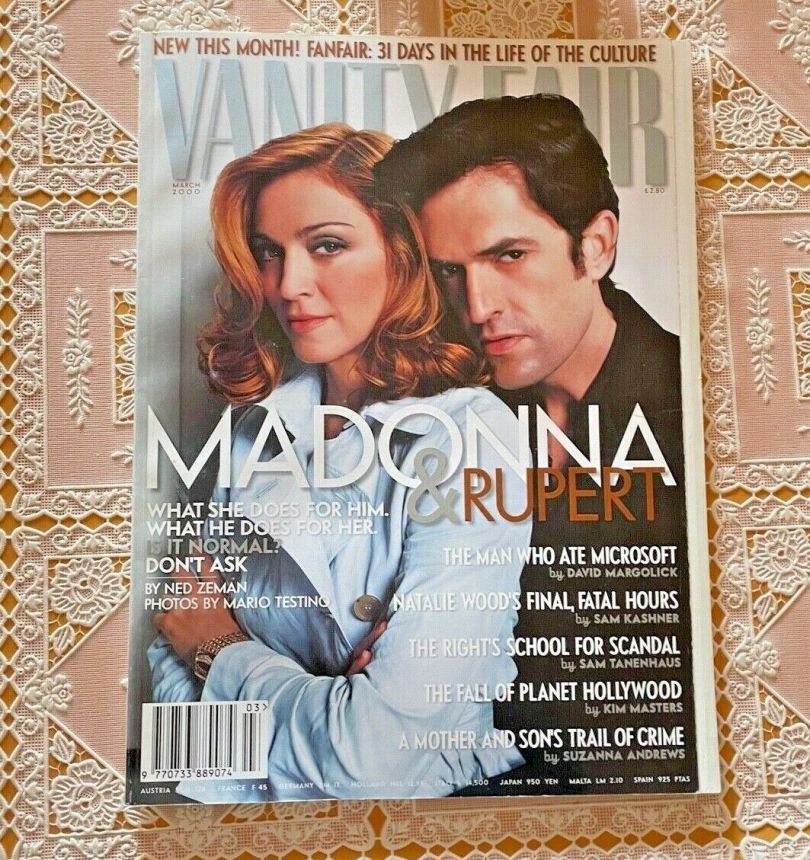 VANITY FAIR UK magazine side cover  March 2000