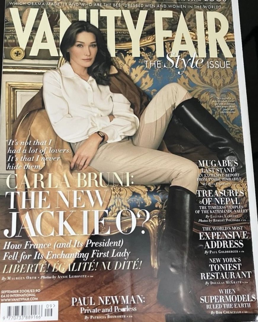VANITY FAIR UK magazine side cover  September 2008