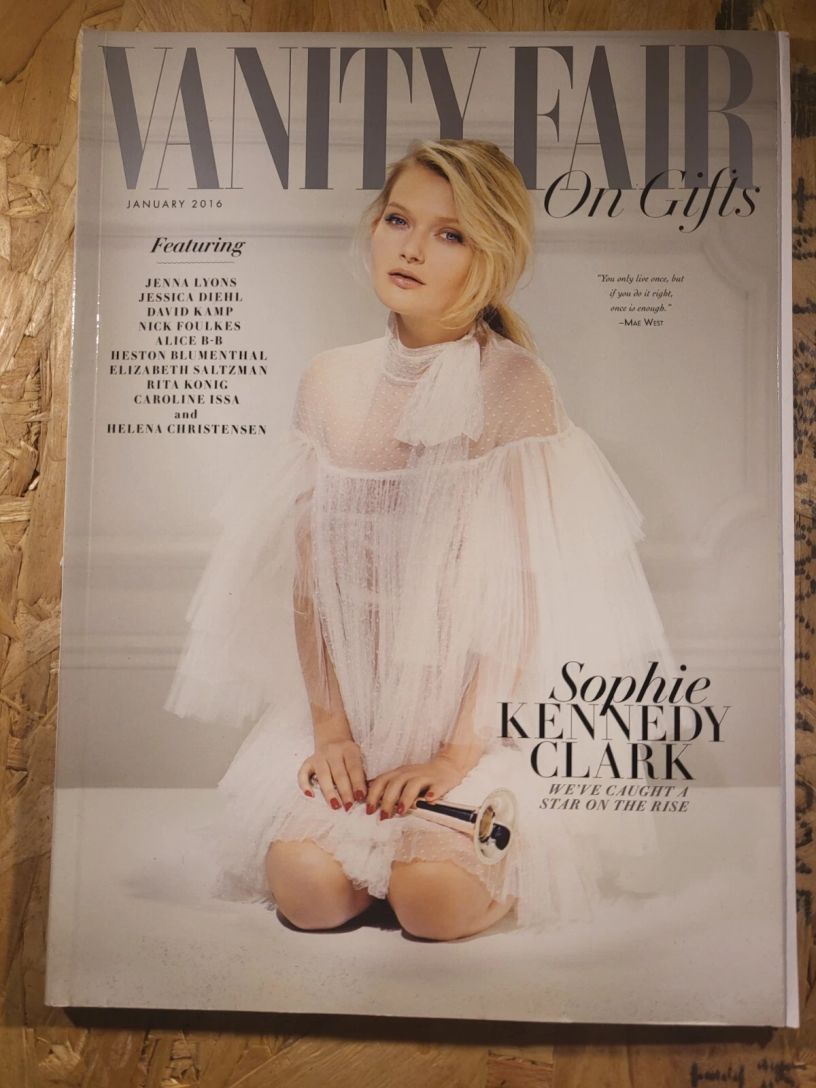 VANITY FAIR UK magazine side cover  January 2016