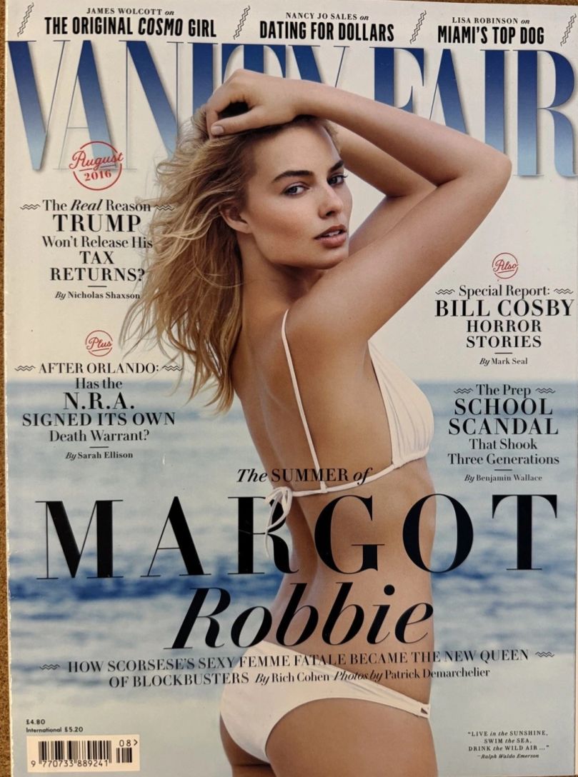 VANITY FAIR UK magazine side cover  August 2016