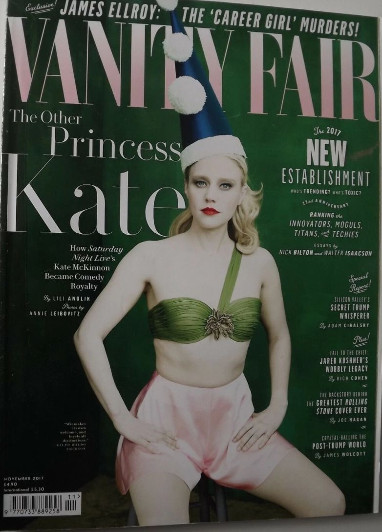VANITY FAIR UK magazine side cover  November 2017