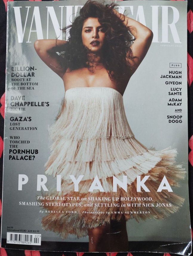 VANITY FAIR UK magazine side cover  February 2022