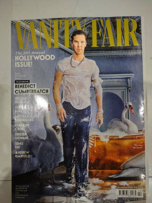VANITY FAIR UK magazine side cover  April 2022
