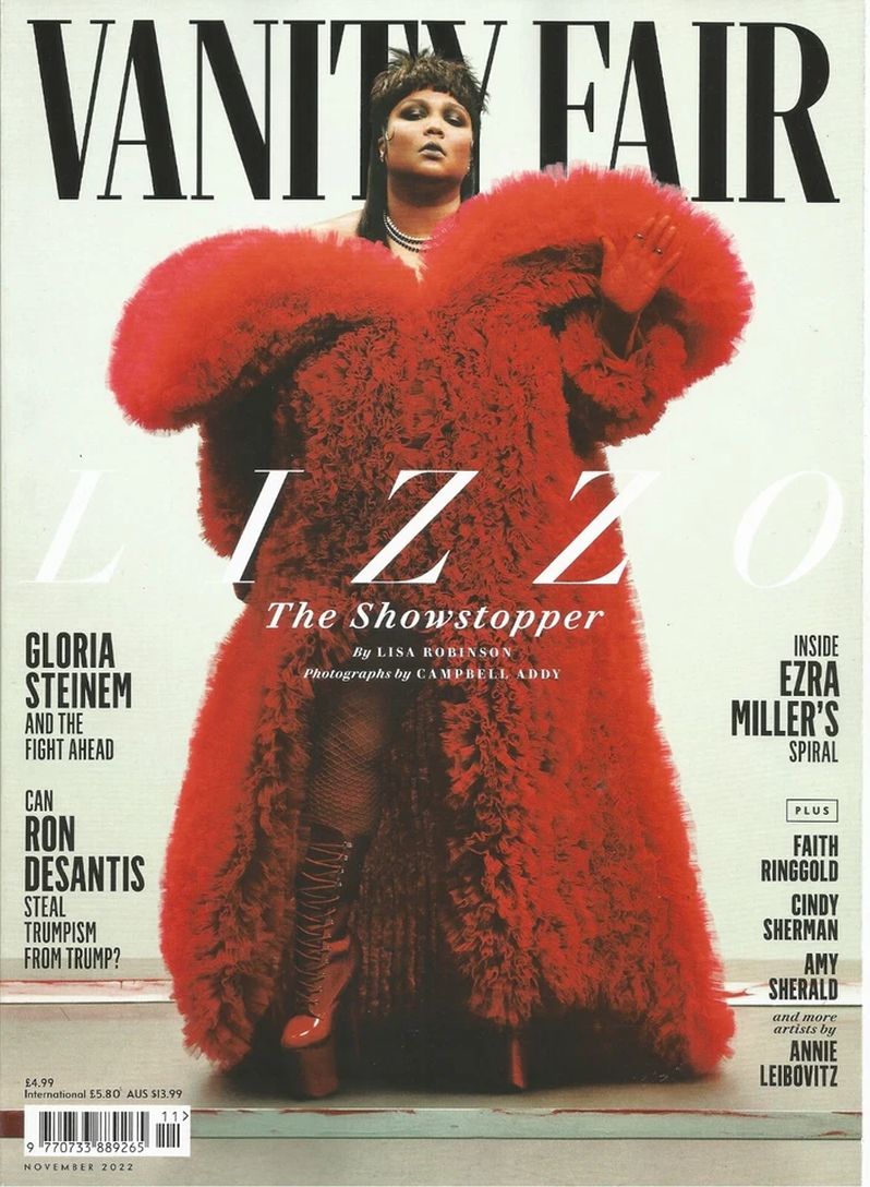 VANITY FAIR UK magazine side cover  November 2022