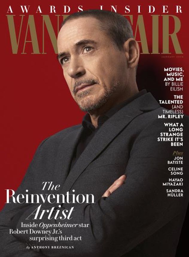 VANITY FAIR UK magazine side cover  January 2024