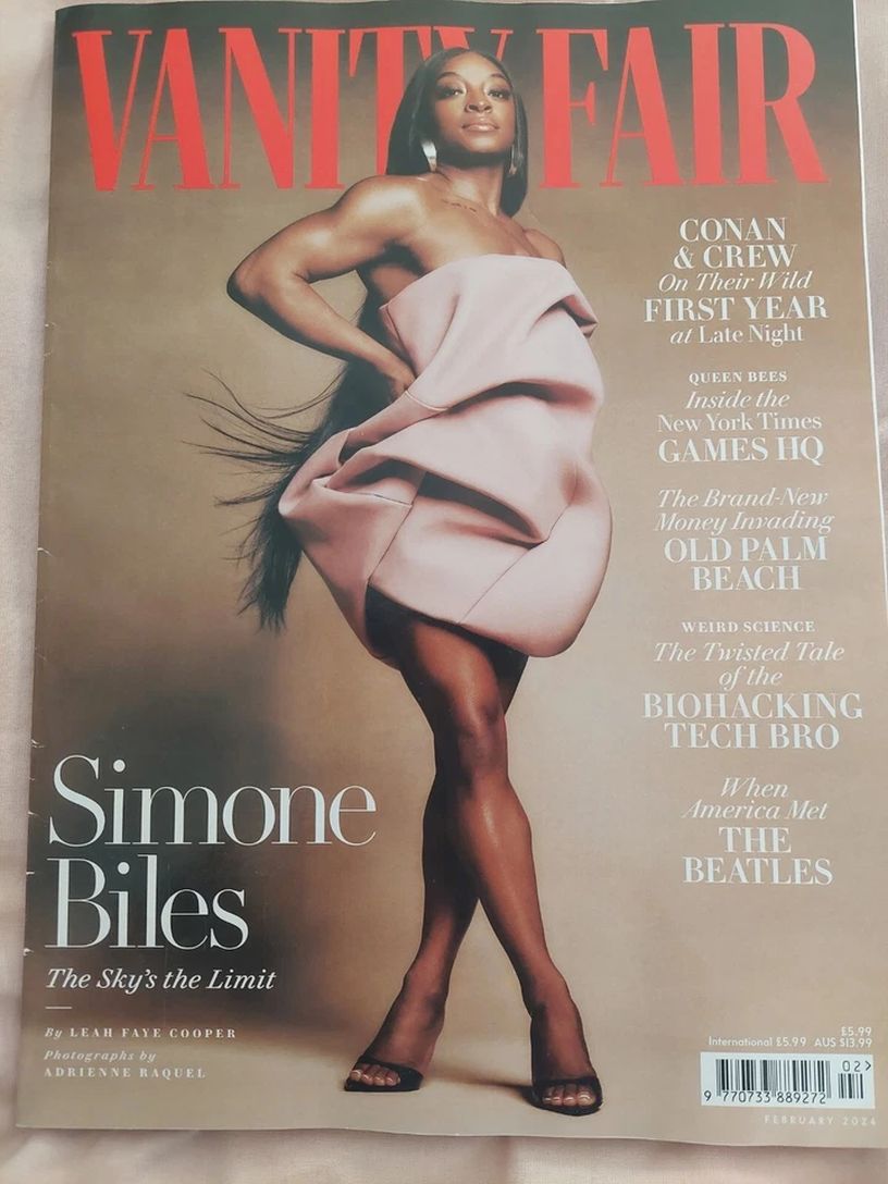 VANITY FAIR UK magazine side cover  February 2024