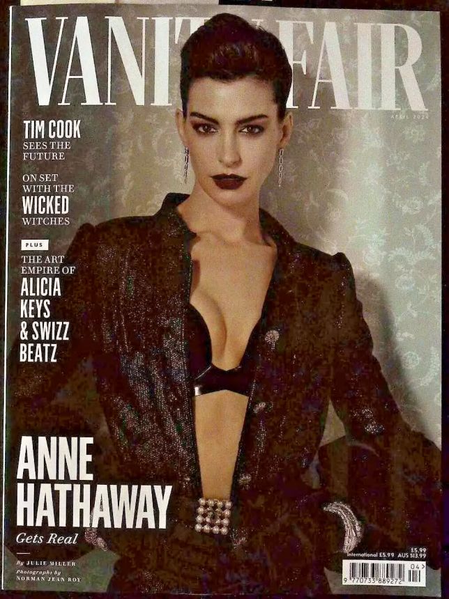 VANITY FAIR UK magazine side cover  April 2024