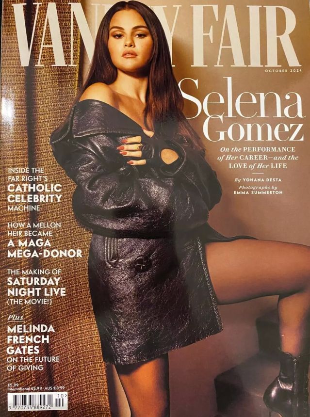 VANITY FAIR UK magazine side cover  October 2024