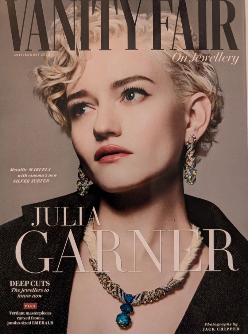 VANITY FAIR UK magazine side cover  July/August 2025
