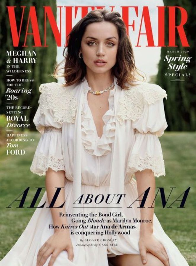VANITY FAIR magazine side cover  March 2020
