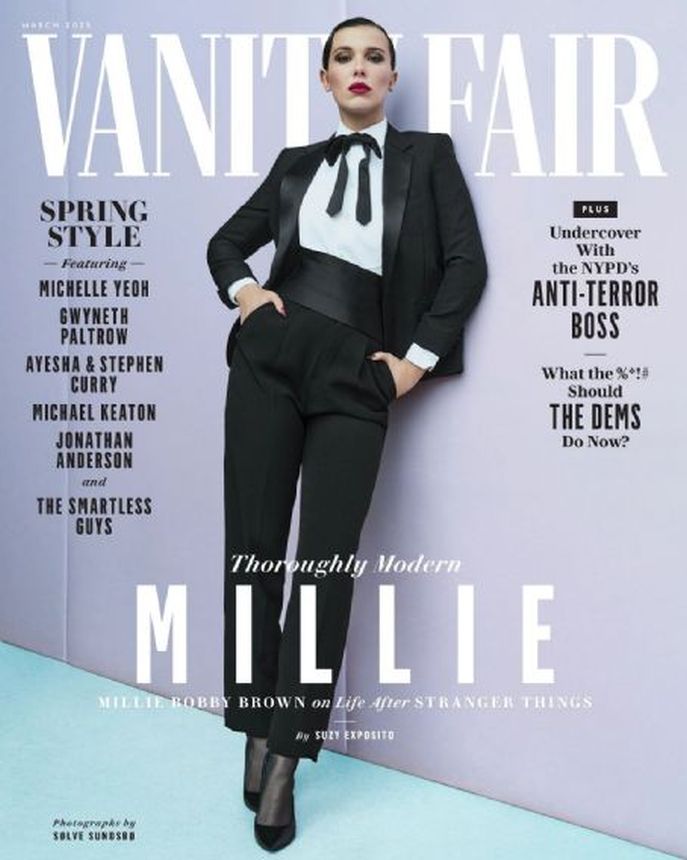VANITY FAIR magazine side cover  March 2025