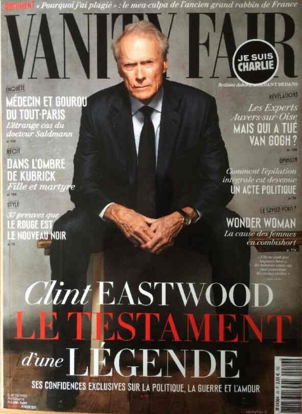 VANITY FAIR (Fr) magazine side cover Issue 20  February 2015