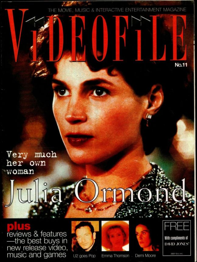 VIDEOFILE magazine side cover Issue 11  March 1997