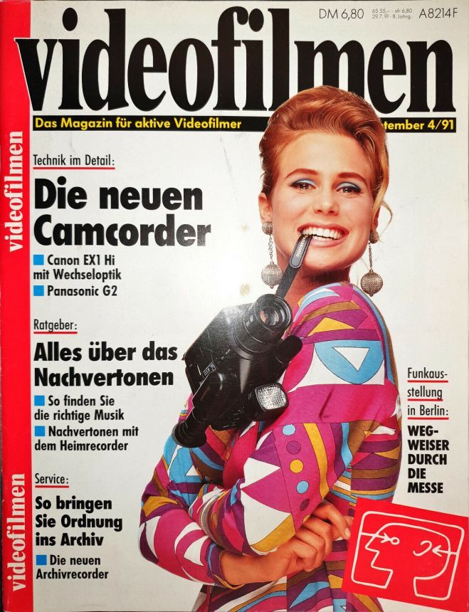 VIDEOFILMEN magazine side cover  September 1991