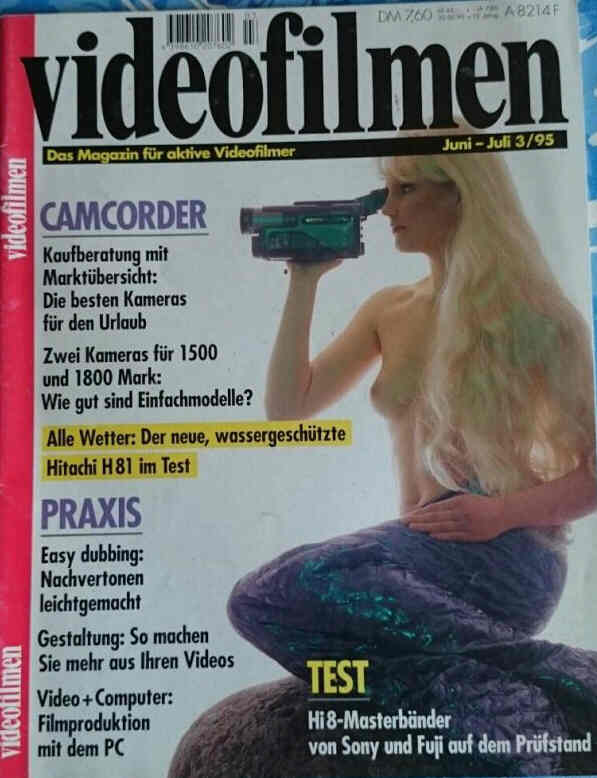 VIDEOFILMEN magazine side cover  June/July 1995