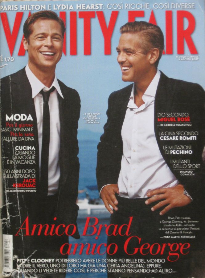 VANITY FAIR (Italy) magazine side cover Issue 31 9 August 2007