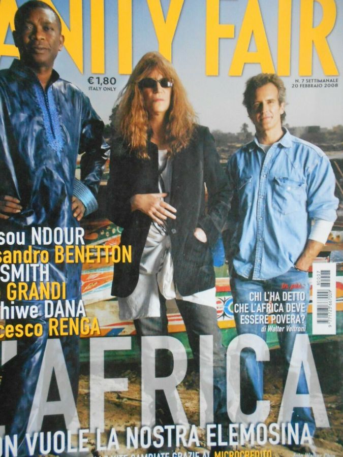 VANITY FAIR (Italy) magazine side cover Issue 7 20 February 2008