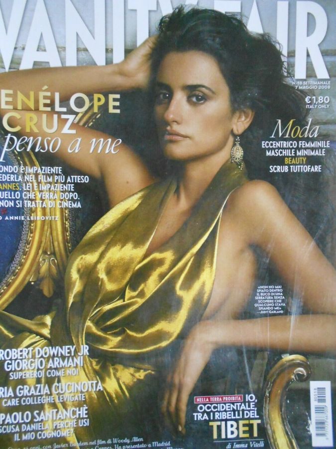 VANITY FAIR (Italy) magazine side cover Issue 18 7 May 2008