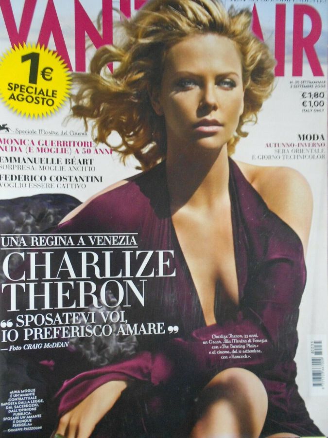 VANITY FAIR (Italy) magazine side cover Issue 35 3 September 2008