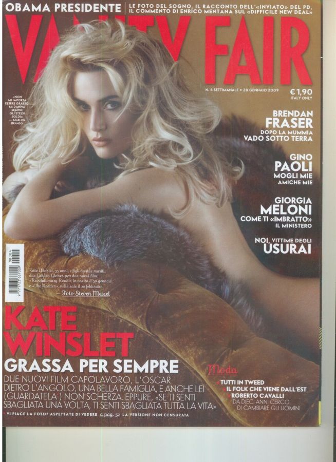 VANITY FAIR (Italy) magazine side cover Issue 4 28 January 2009