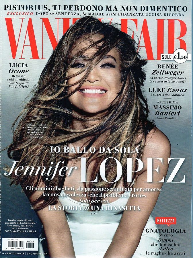 VANITY FAIR (Italy) magazine side cover Issue 43 5 November 2014