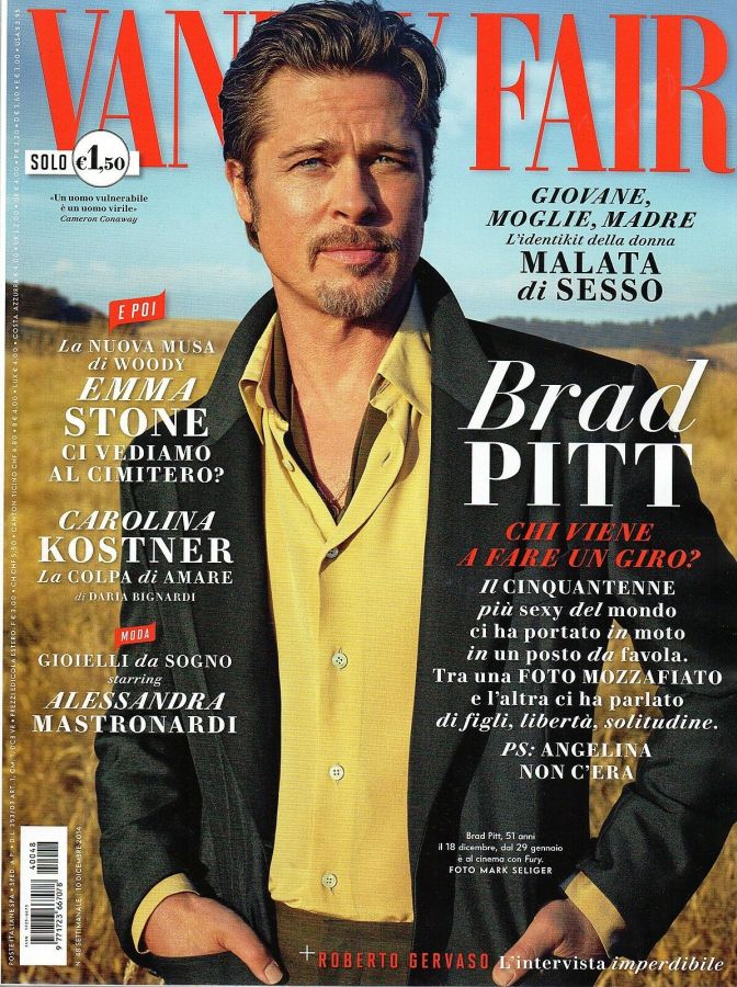 VANITY FAIR (Italy) magazine side cover Issue 48 10 December 2014