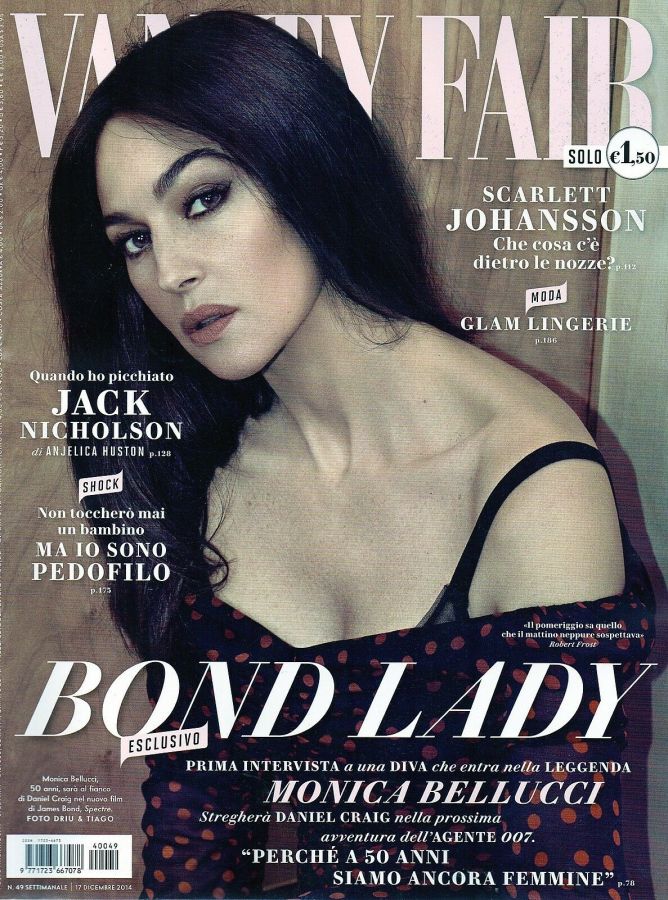 VANITY FAIR (Italy) magazine side cover Issue 49 17 December 2014