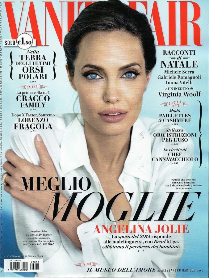 VANITY FAIR (Italy) magazine side cover Issue 50 30 December 2014