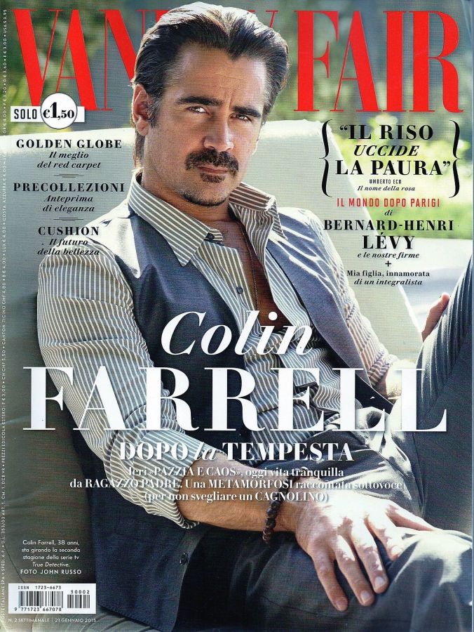 VANITY FAIR (Italy) magazine side cover Issue 2 21 January 2015