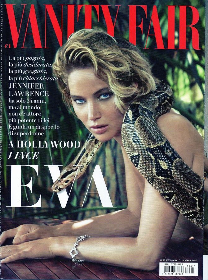 VANITY FAIR (Italy) magazine side cover Issue 13 8 April 2015