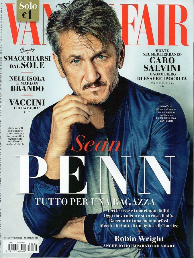 VANITY FAIR (Italy) magazine side cover Issue 16 29 April 2015