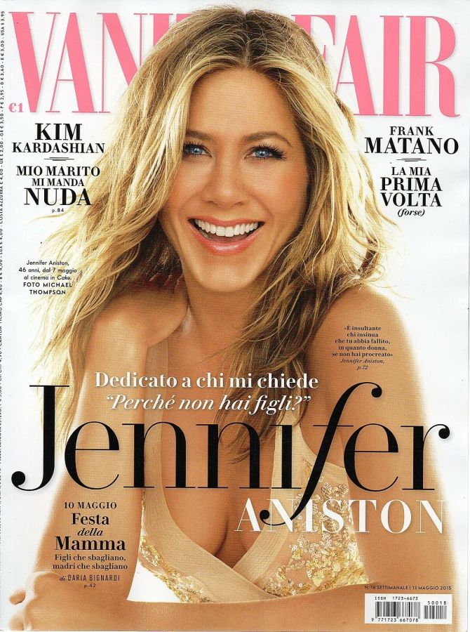 VANITY FAIR (Italy) magazine side cover Issue 18 13 May 2015