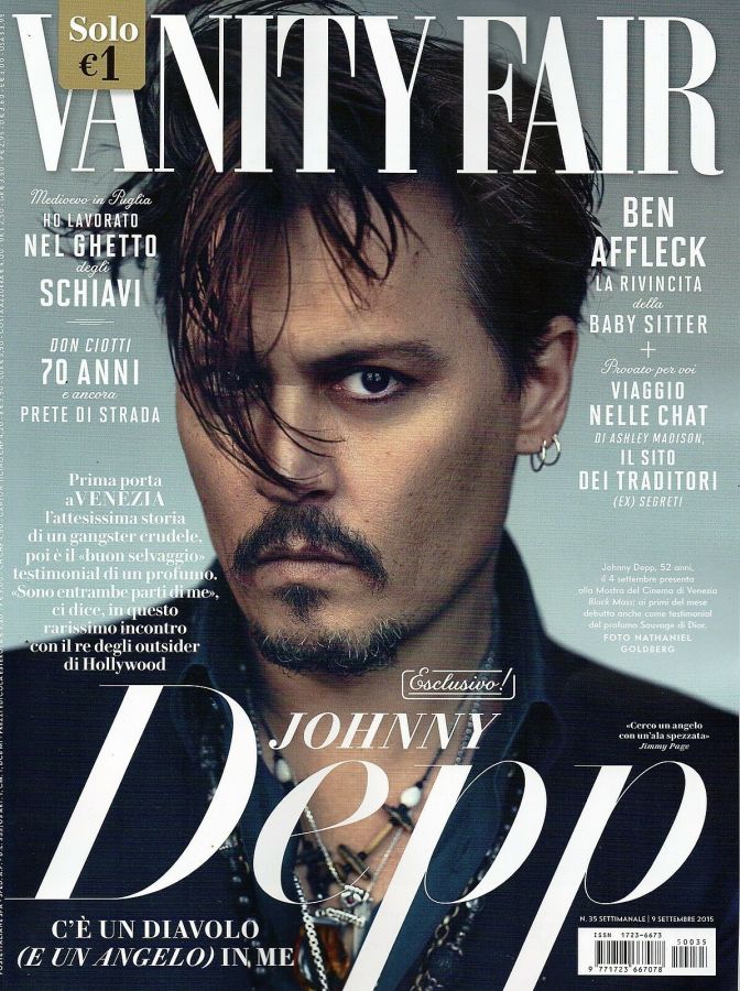 VANITY FAIR (Italy) magazine side cover Issue 35 9 September 2015
