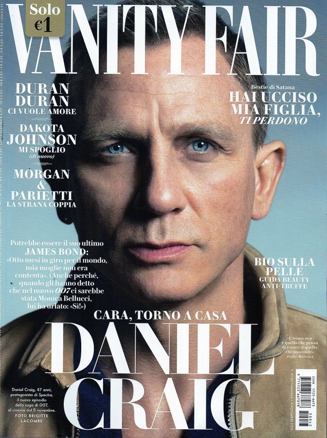 VANITY FAIR (Italy) magazine side cover Issue 43 4 November 2015