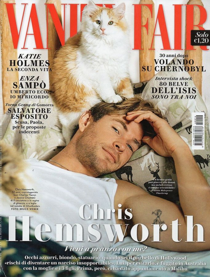 VANITY FAIR (Italy) magazine side cover Issue 16 27 April 2016
