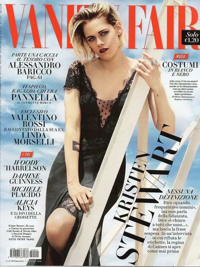 VANITY FAIR (Italy) magazine side cover Issue 21 1 June 2016