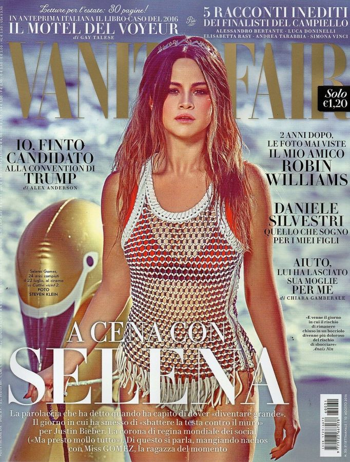 VANITY FAIR (Italy) magazine side cover Issue 30-31 10 August 2016