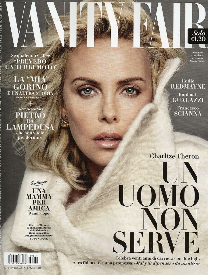 VANITY FAIR (Italy) magazine side cover Issue 44 9 November 2016