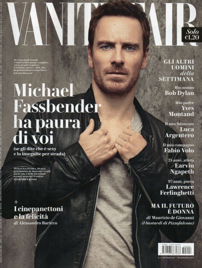 VANITY FAIR (Italy) magazine side cover Issue 2 18 January 2017