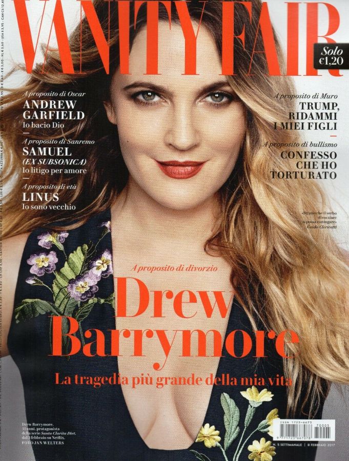 VANITY FAIR (Italy) magazine side cover Issue 5 8 February 2017